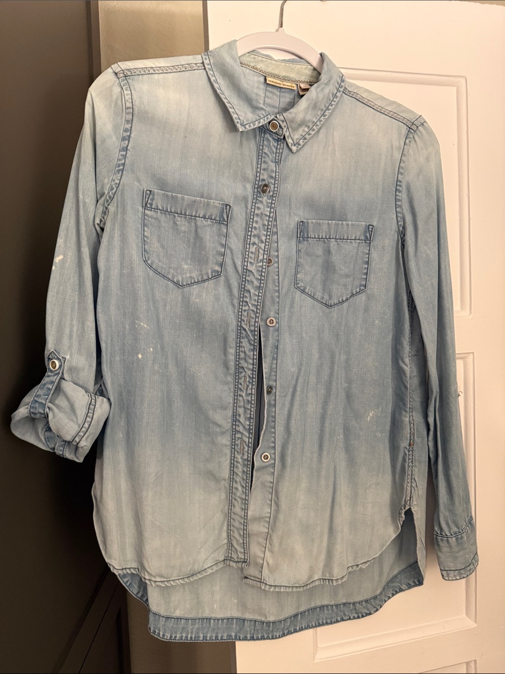 HOLDING HORSES Light Blue Denim Shirt